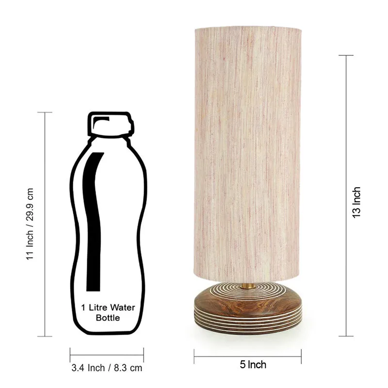 Savera Siera Fabric Table Lamp - Beige media 8