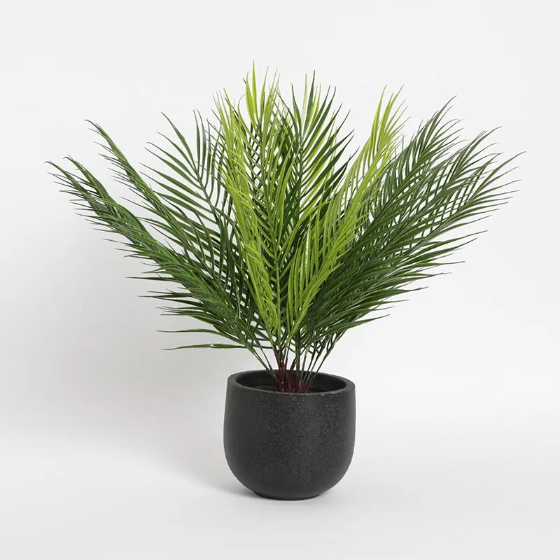 Faux Tropical Palm Bush (50 Cms) - Set Of Two media 3