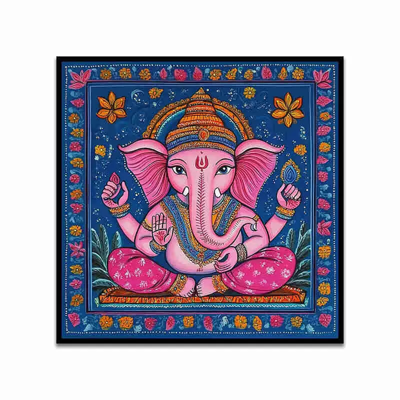 Balaganesha Canvas Wall Art With Frame media 5