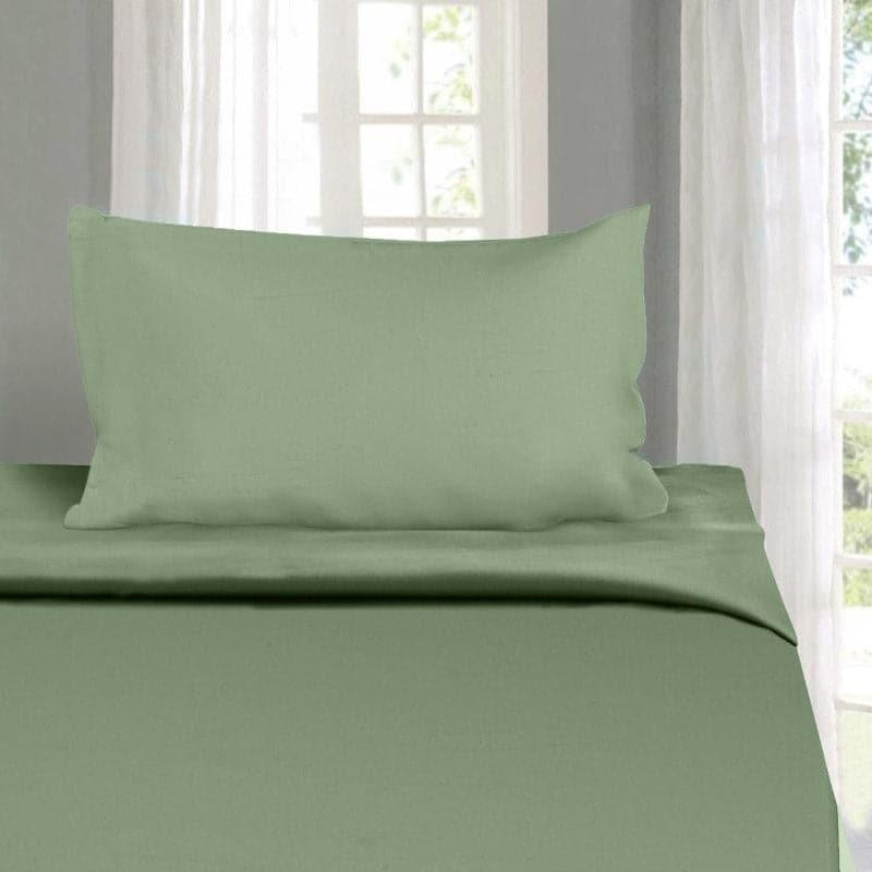 Cotton Candy Cotton Bedsheet (Moss Green) - 210 TC media 6