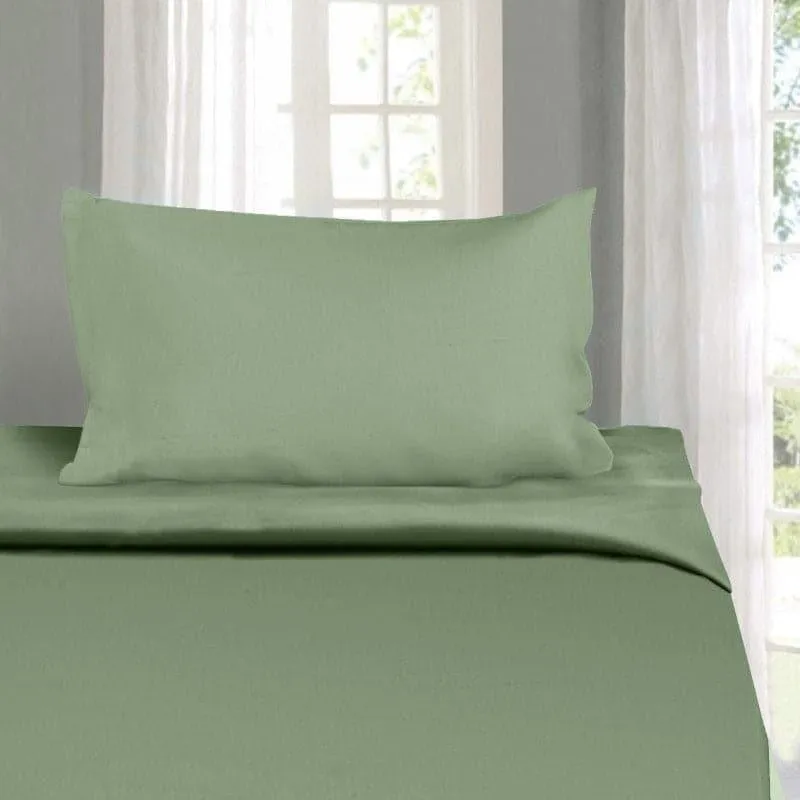 Cotton Candy Cotton Bedsheet (Moss Green) - 210 TC media 6