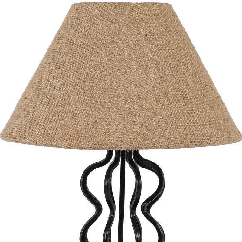 Iggly Wiggly Fabric Table Lamp - Beige media 6