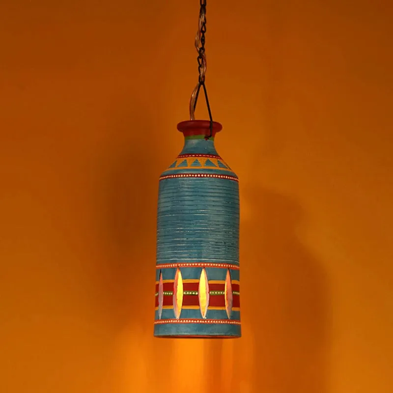 Shua Terracotta Ceiling Lamp - Blue media 1