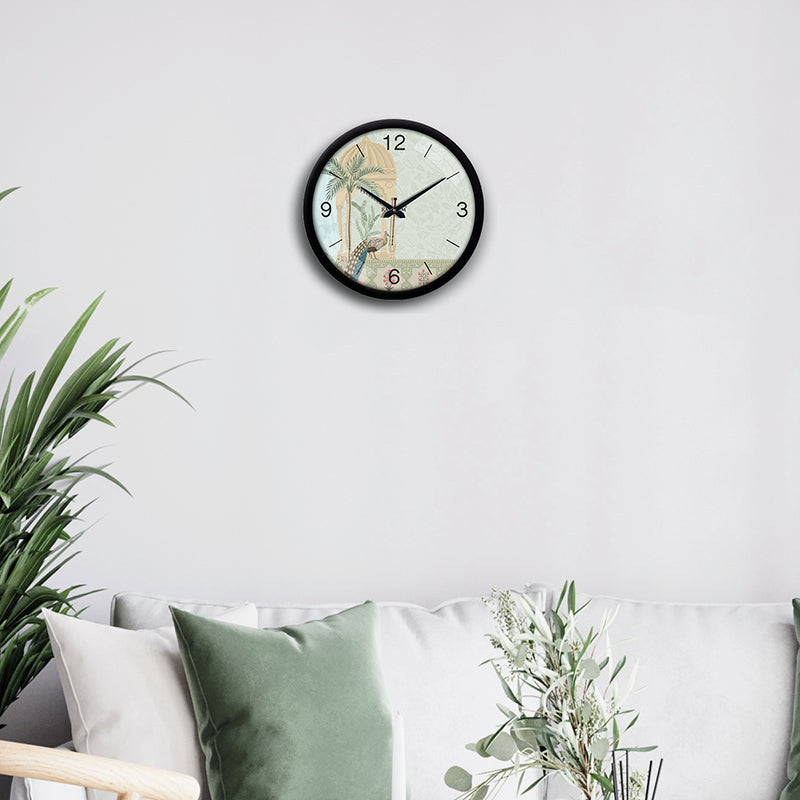 Ishantra Peacock Analog Wall Clock media 7