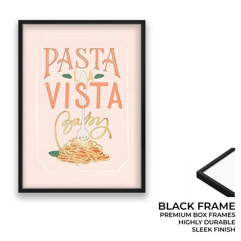 Pasta Vista Archival Canvas Wall Art - Black media 8