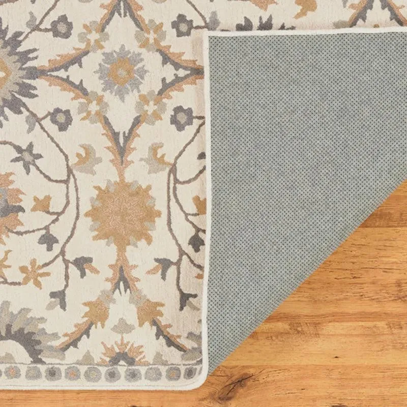 Awen Hand Tufted Ethnic Wool & Nylon Carpet - Ivory media 8