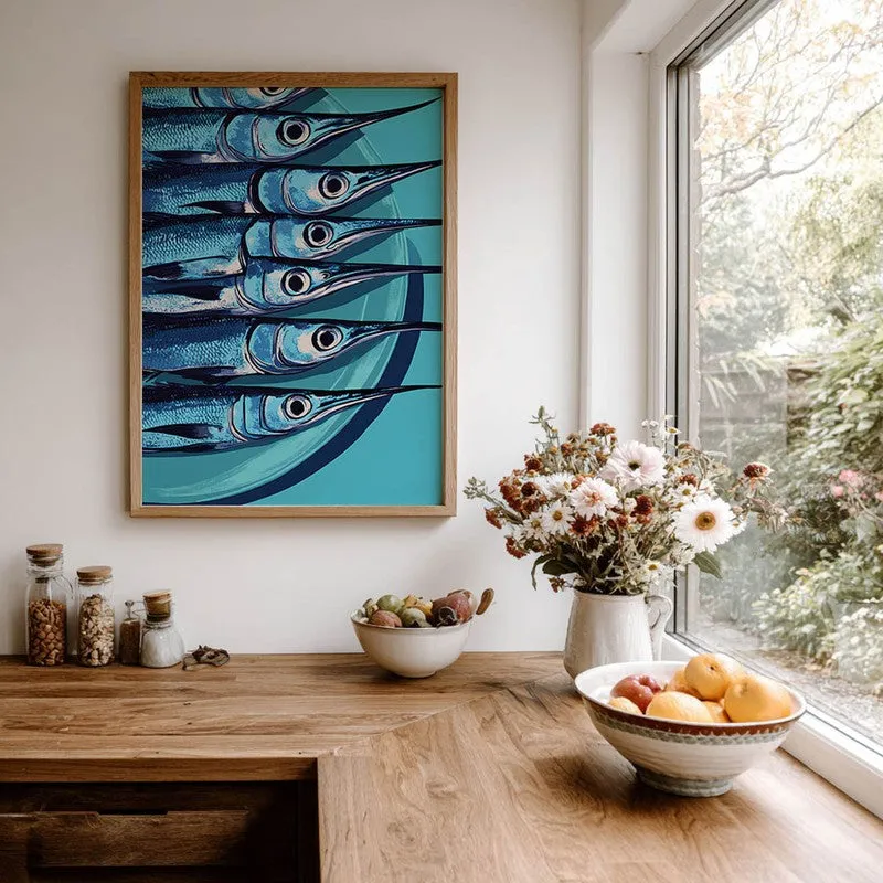 Costal Fiesta Archival Canvas Wall Art - Brown media 8