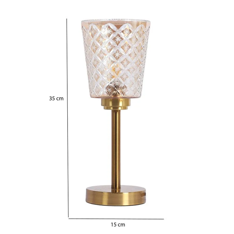 Elysian Glow Texured Glass Table Lamp media 8