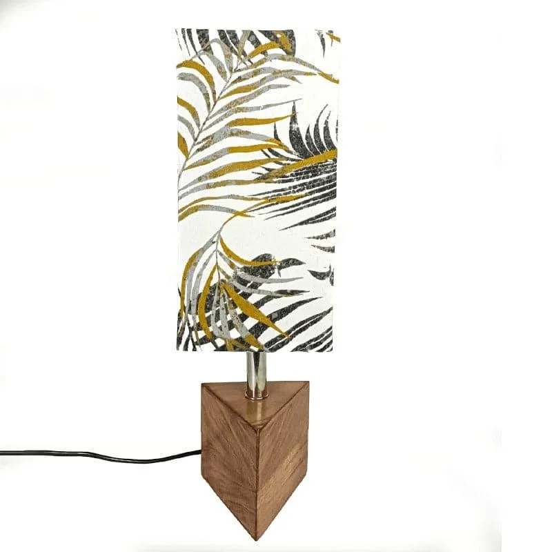 Tropic Glow Triangular Fabric Table Lamp - Multicolor media 4