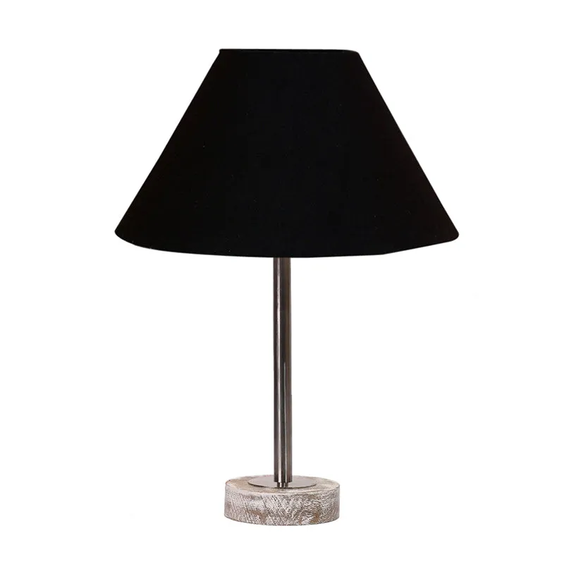 Cotin II Rodin Wooden Table Lamp - Black,Silver,White media 4