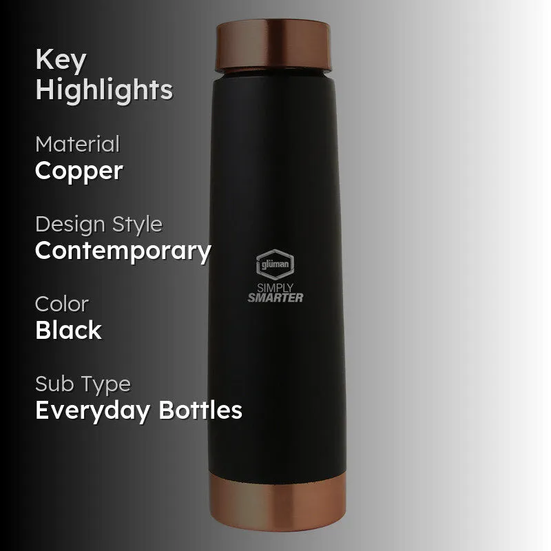 Lexo Copper Water Bottle (Black) - 900 mL media 2