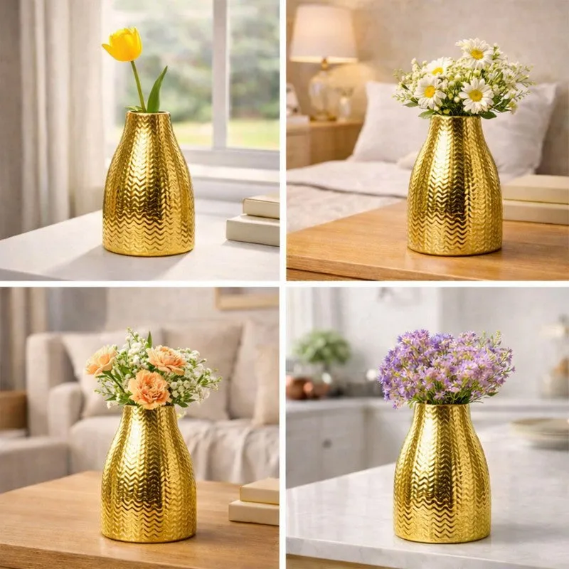 Sculptora Ceramic Vase - Gold media 8