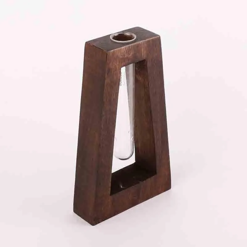 Rhombus Testube Planter - Dark Brown media 7