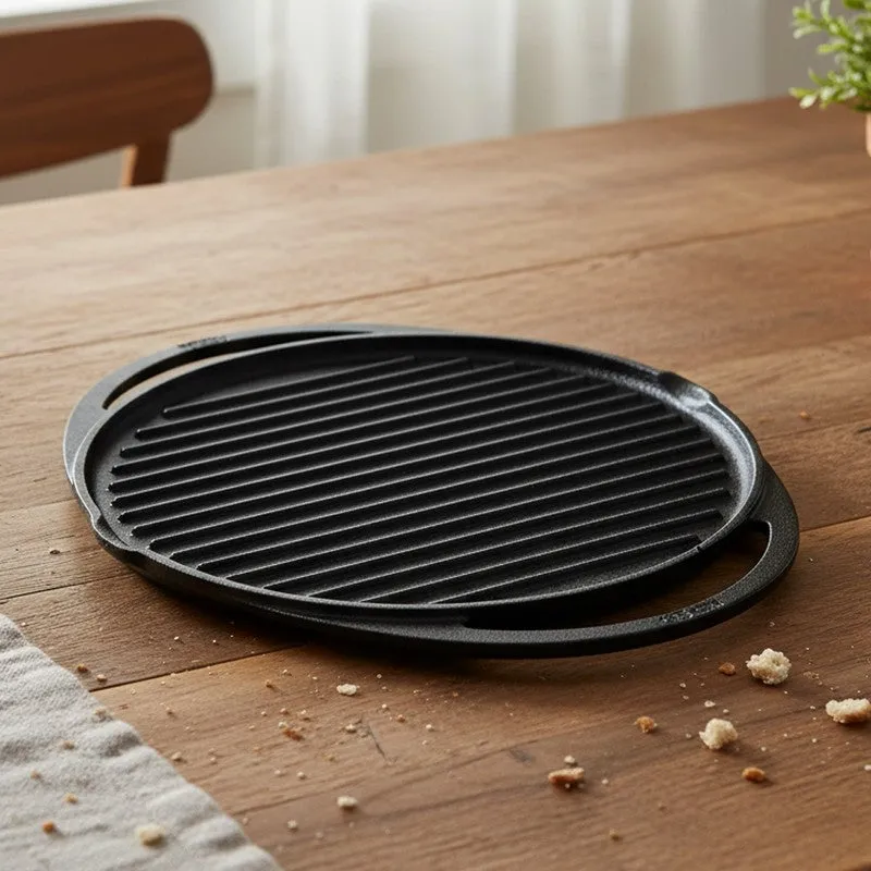 Meyer Double Handle Cast Iron Grill Pan media 1