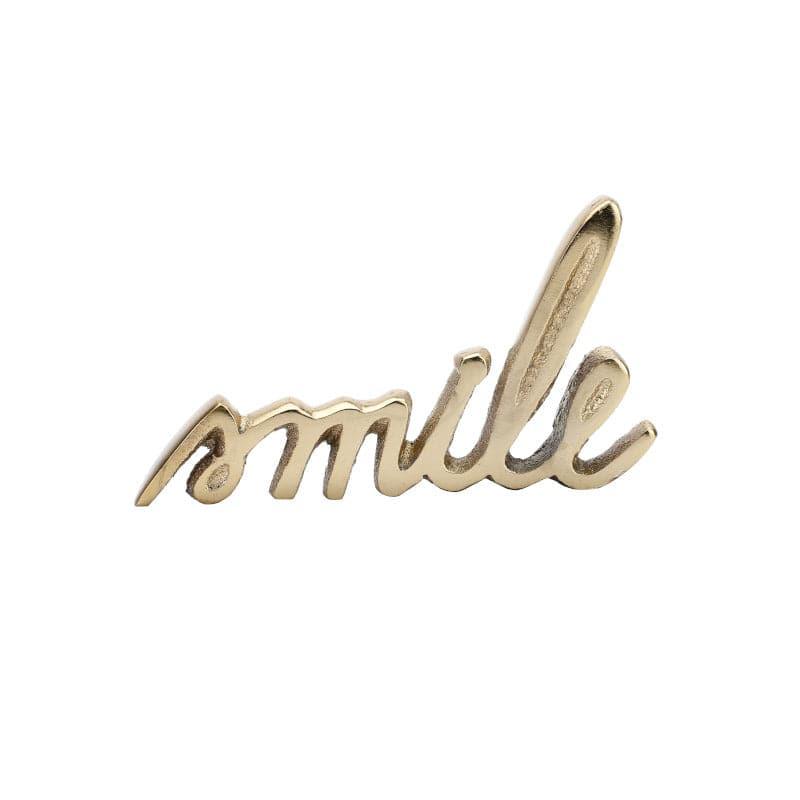 Smile Typography Showpiece - Gold media 5