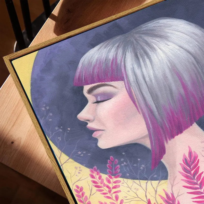 Crystal Woman Canvas Wall Art With Frame media 5