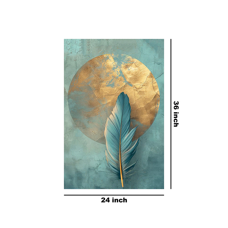 Pluma Azurea Poly Canvas Wall Painting media 11