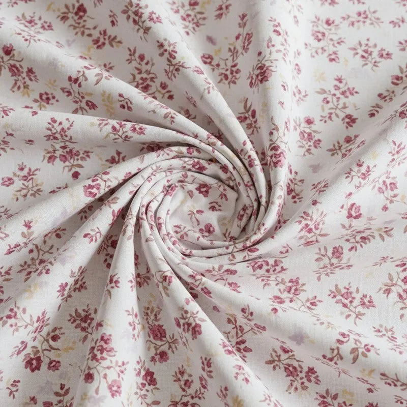 Ramisa Floral Cotton Bedsheet (Pink) - 180 TC media 5