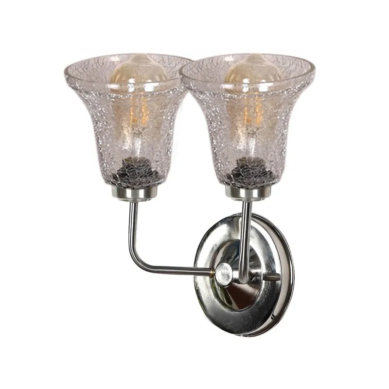 Crystal Flare Dual Shade Glass Wall Lamp media 9
