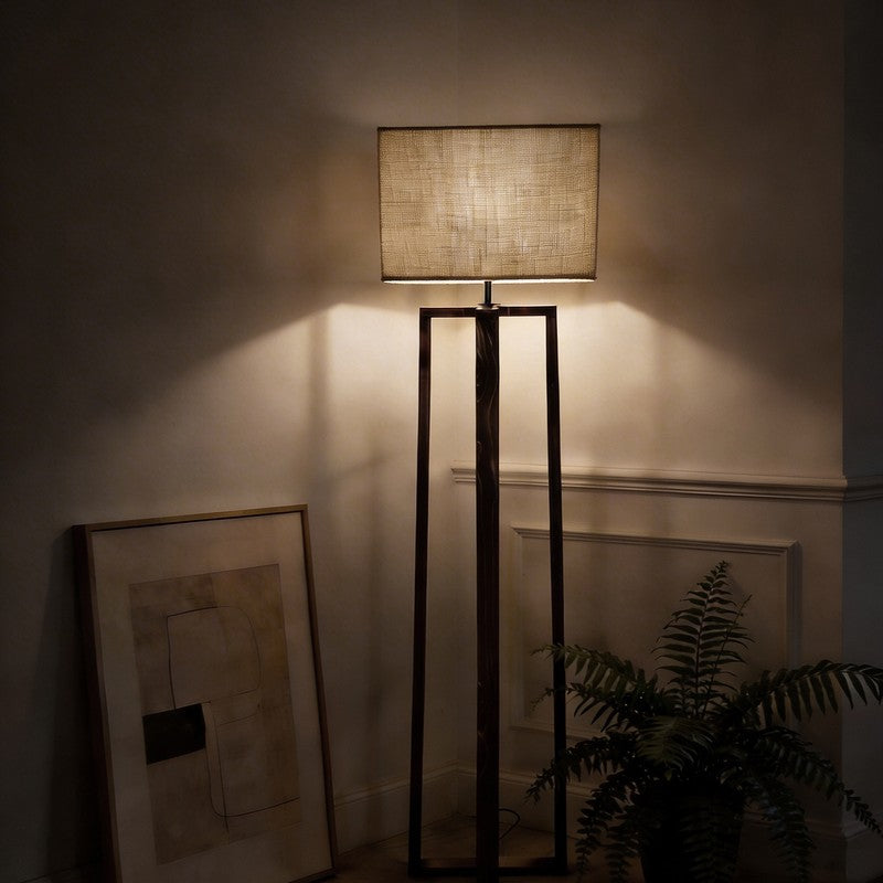 PureShade Wooden Floor Lamp - Brown media 3