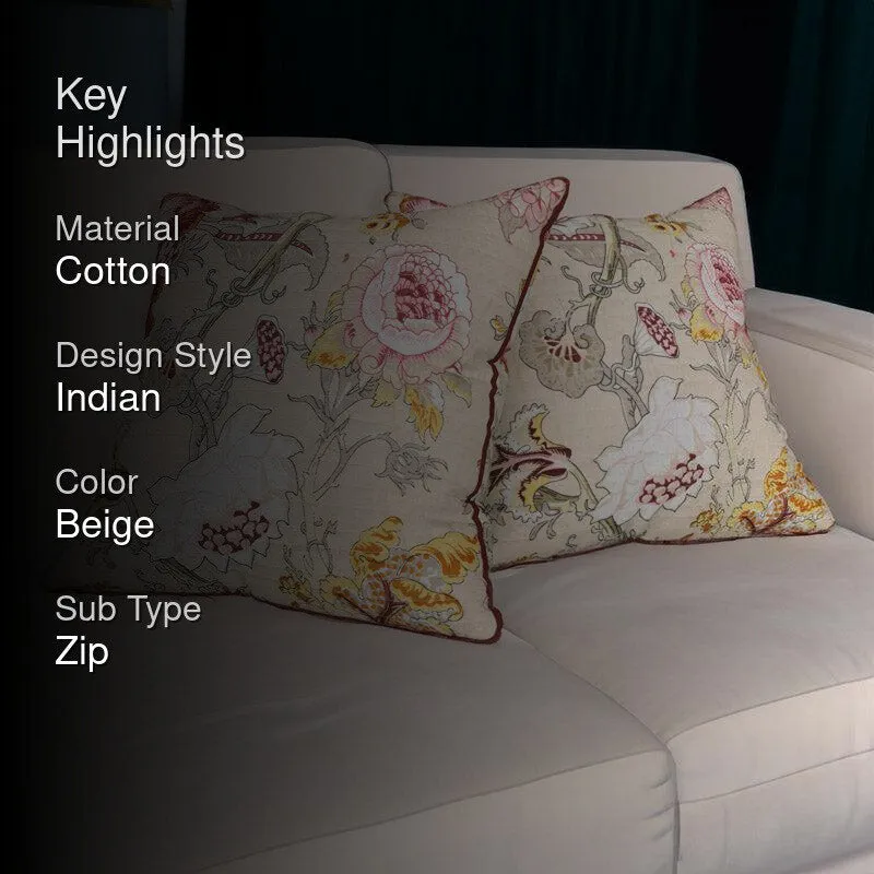Vaniya Floral Cushion cover - Set Of Two media 2