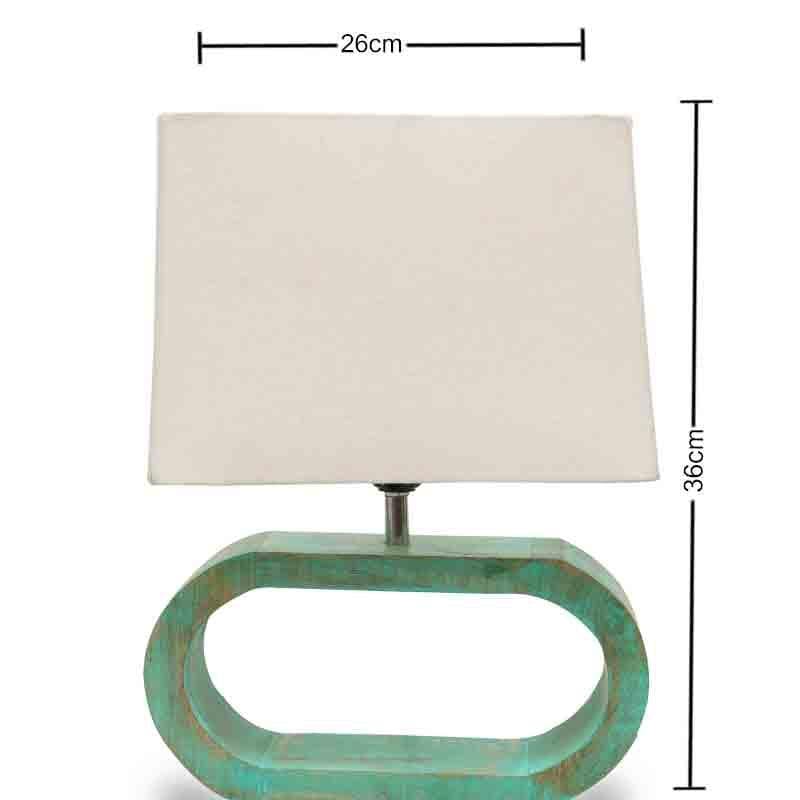 Day Dream Fabric Table Lamp - White,Blue media 6