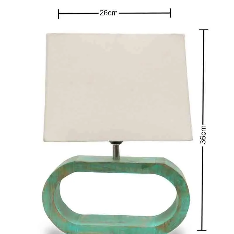 Day Dream Fabric Table Lamp - White,Blue media 6