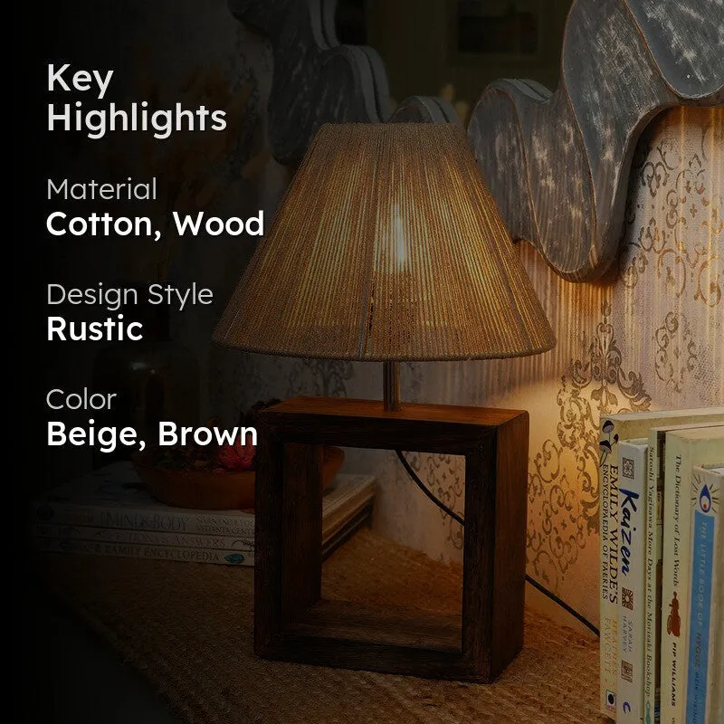 Tactile Cotton Table Lamp - Beige media 2