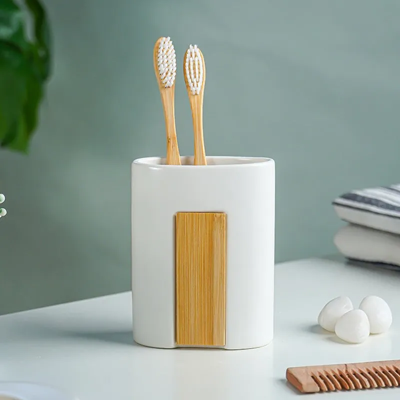 FlowCraft Ceramic Bathroom Set - Four Piece Set media 6
