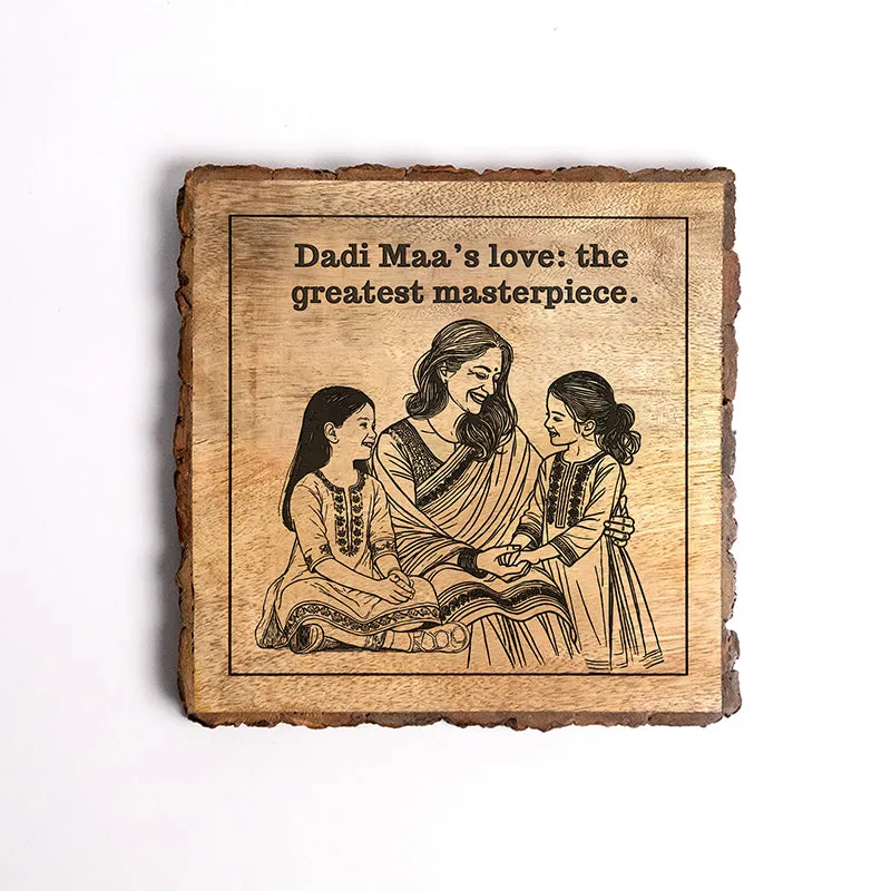 Dadi Maa: Greatest Masterpiece Wood Showpiece - Square media 5
