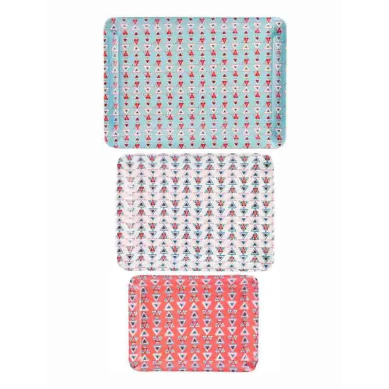 Cool Charm Melamine Serving Tray - Set of Three media 3