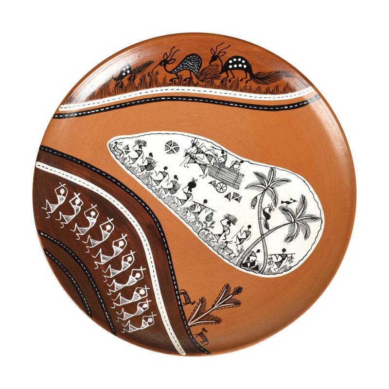 Priya Handpainted Wall Plate media 3