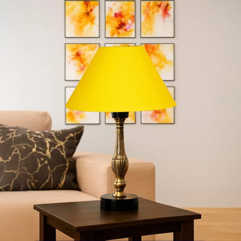 Aurelo Viro Wooden Table Lamp - Yellow media 3