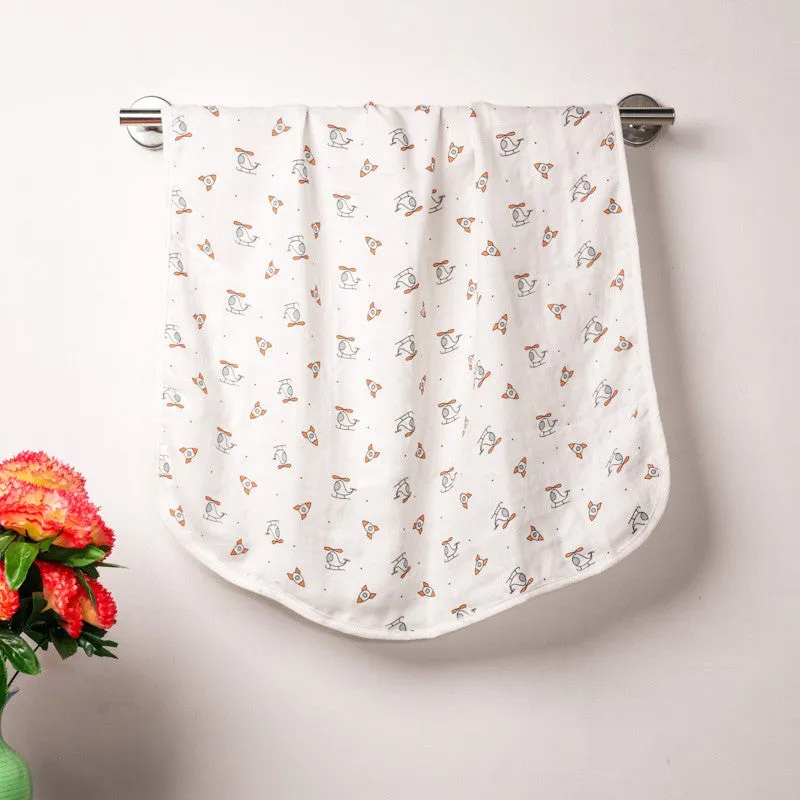 Warmkins Modern Print Cotton Kids Bath Towel - Set of Two media 3