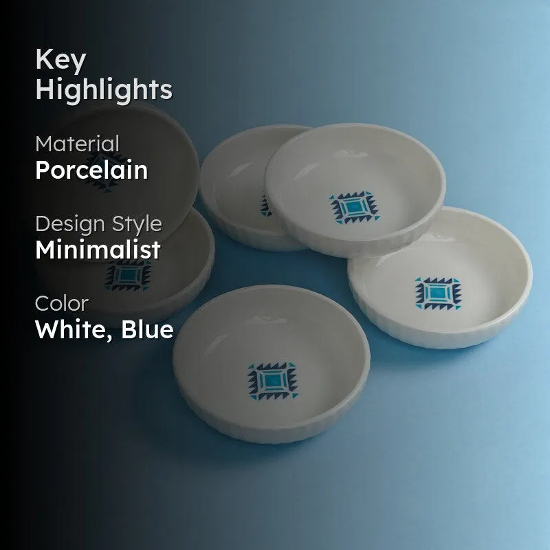 Jivo Ceramic Ethnic Bowl (150 ML) - Set Of Six media 2