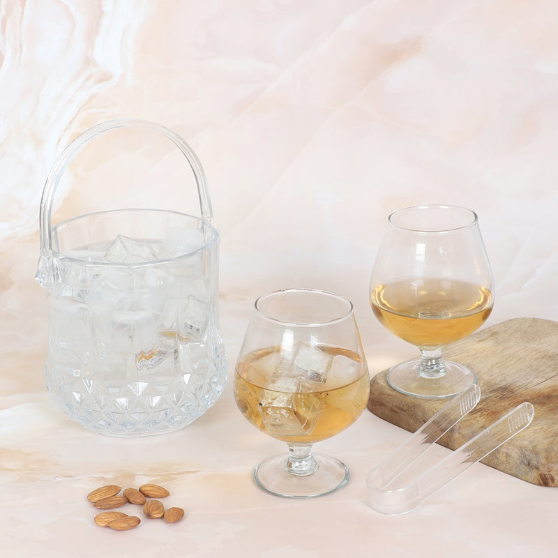 Trimo 1000 ML Ice Bucket With 300 ML Glass And Tong - Four Piece Set media 3
