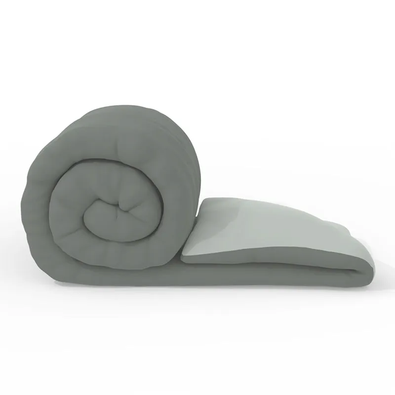 Mortimer Reversible Solid Comforter (Grey) - 150 GSM media 7