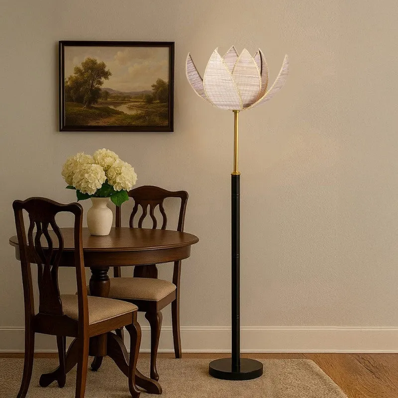 Drift Beam Bamboo Wooden Floor Lamp media 4