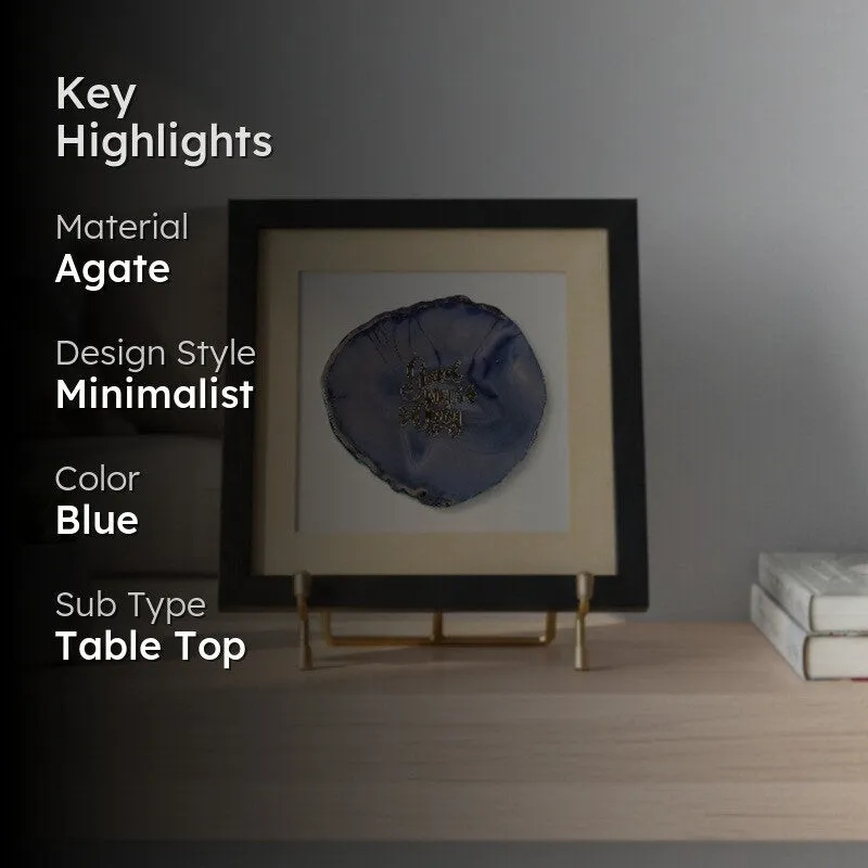 Good Vibes Only Agate Showpiece - Blue media 2