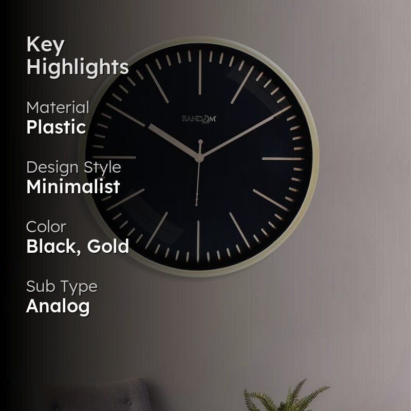 Aster Wall Clock - Gold media 2