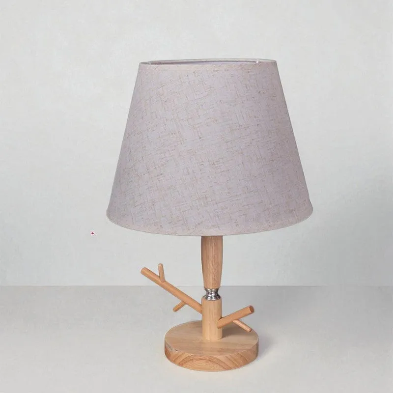 AarviDecor Easton Designer Cotton Table Lamp - Grey media 7