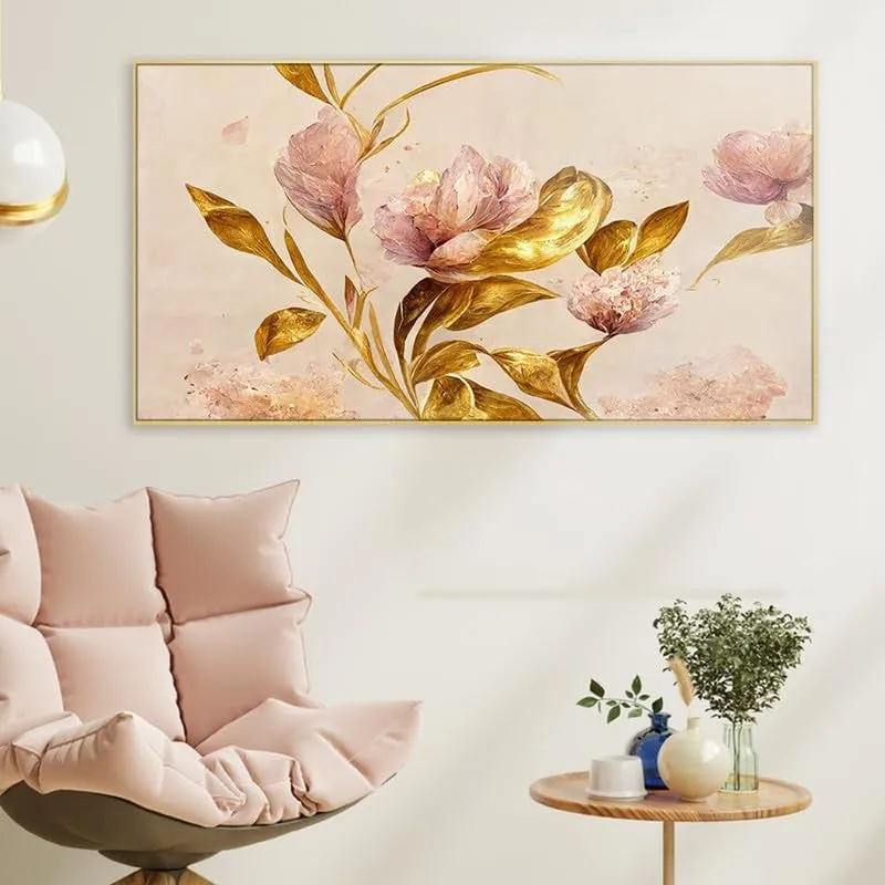 Pastel Tide Canvas Wall Painting With Frame media 3