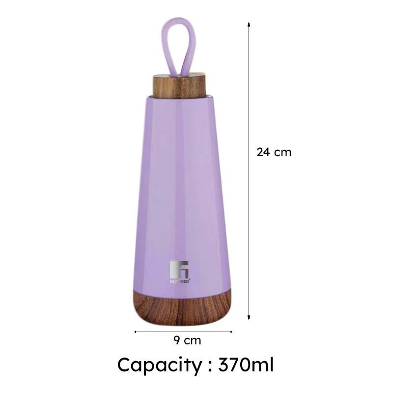 Bergner Walking Fairy Fountain Thermosteel Hot And Cold Flask (Purple) - 370 mL media 6
