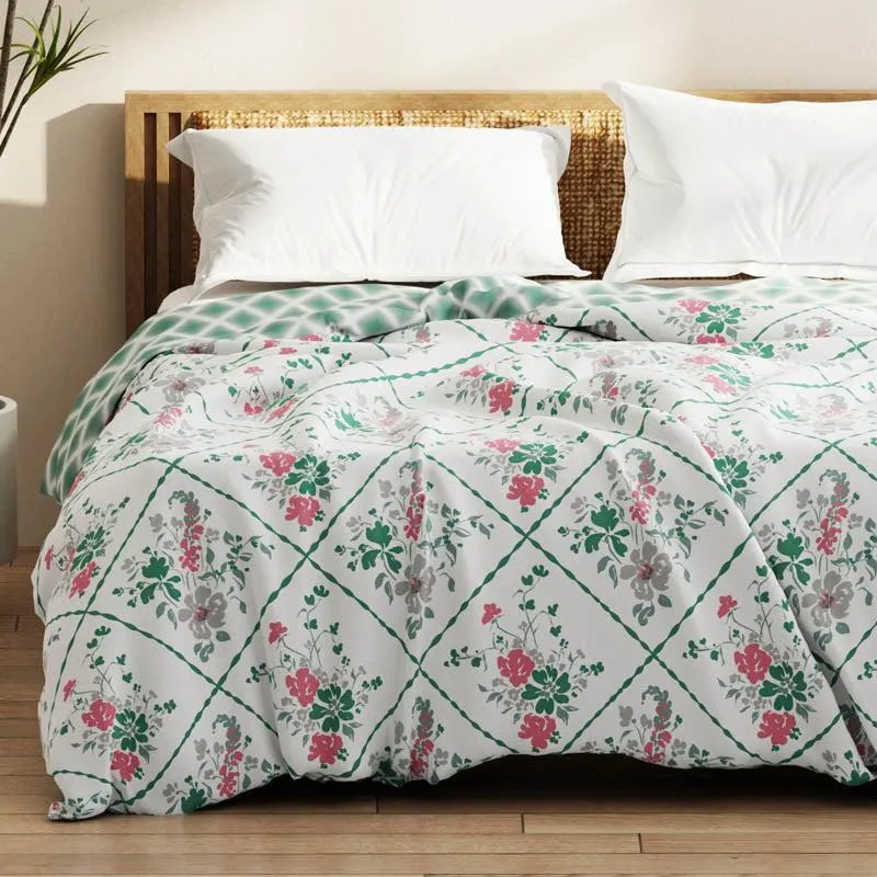 Manisha Reversible Microfiber Comforter (Green) - 150 GSM media 3