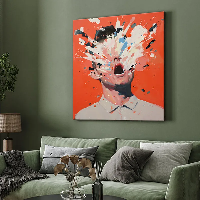 Exploding Head Wall Painting media 4