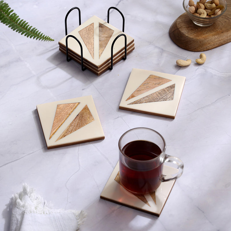 Striessa MDF Coaster - Seven Piece Set