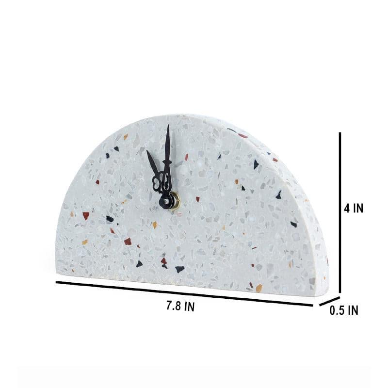 Hemi Terrazoo Hand Crafted Marble Table Clock media 4