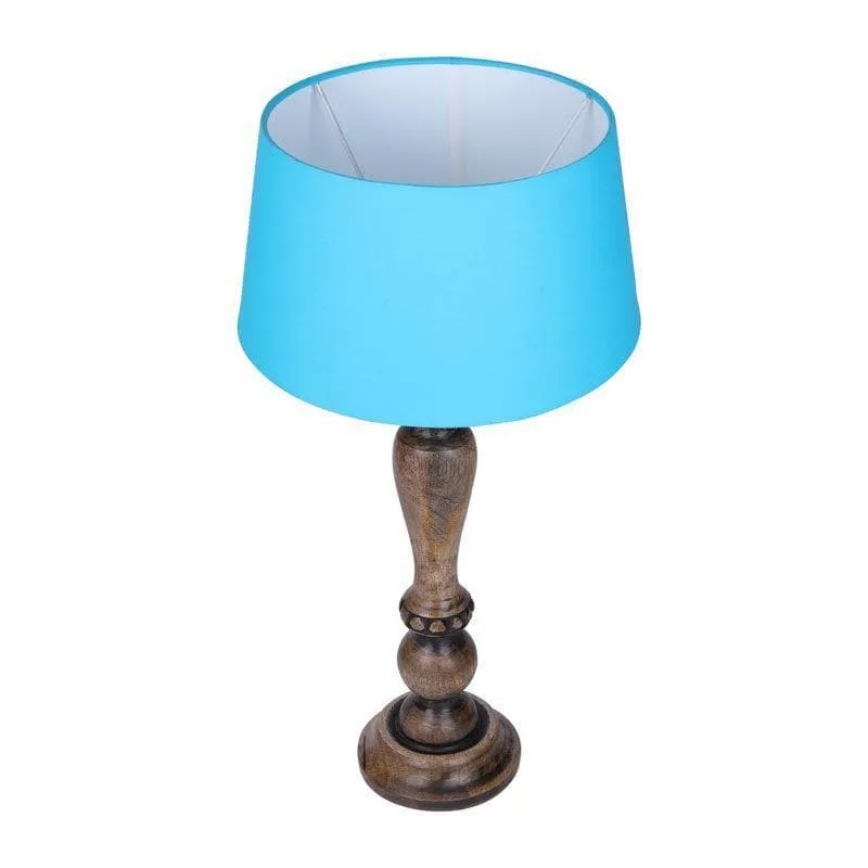 Triti Fabric Table Lamp - Blue,Brown media 3