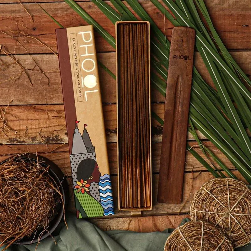Phool Natural Incense Stick (Vetiver) - Set Of Forty media 1