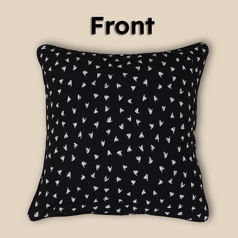Swayam Viola Printed Cotton Cushion Cover - Set of Two media 4